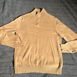 GAP Oatmeal Quarter Zip Sweater